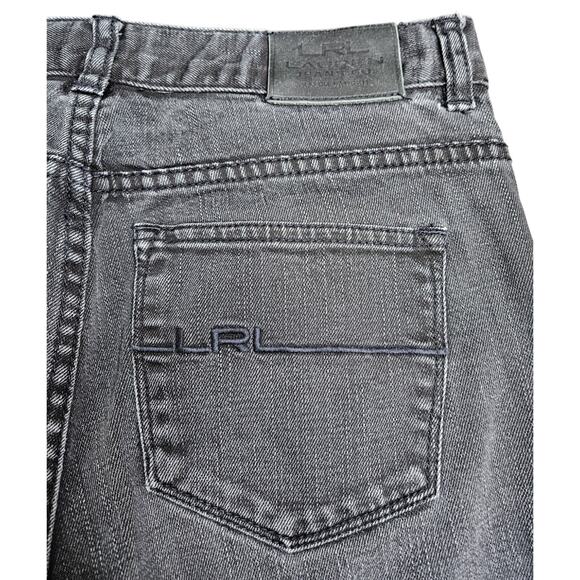 LRL Ralph Lauren Jeans Women’s Size 2 Mid-Rise Classic Straight Black Jeans - Picture 1 of 5